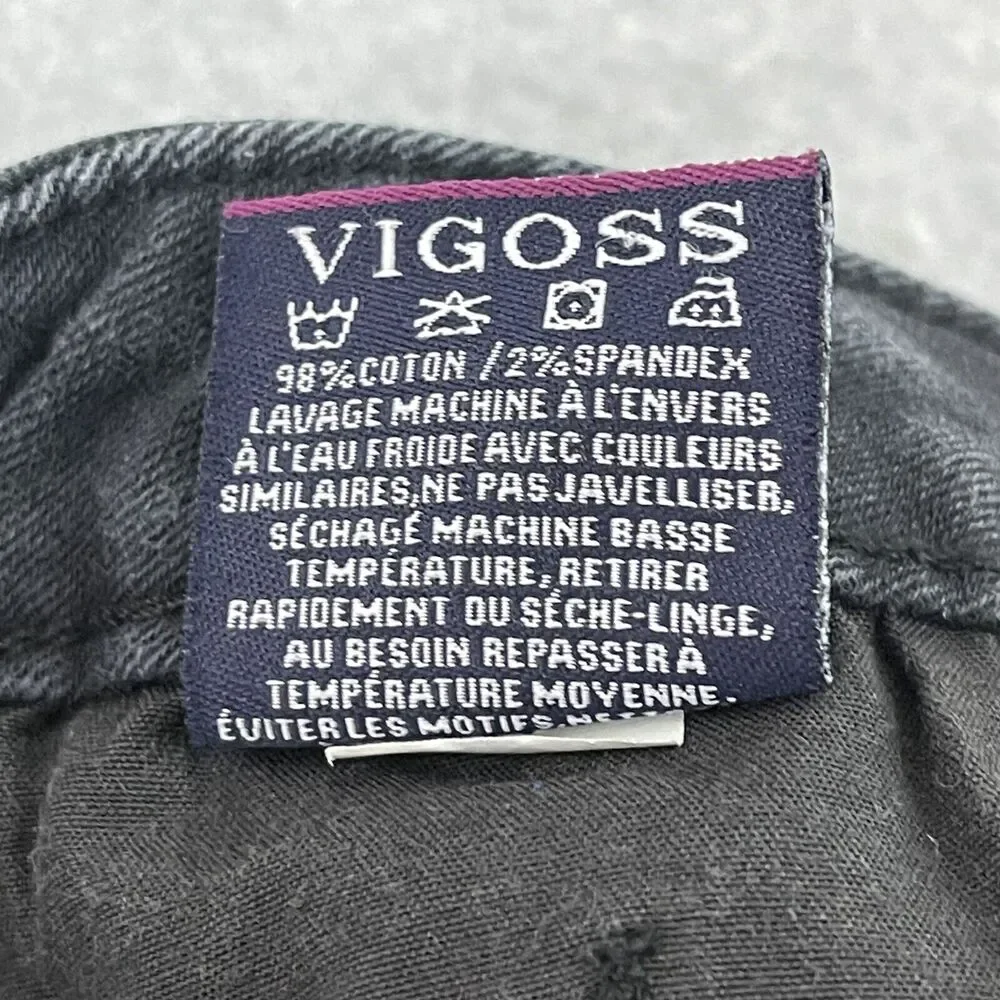 Vigoss The Jagger Jeans Women’s 28 Black Distressed Super Skinny 29 Inseam